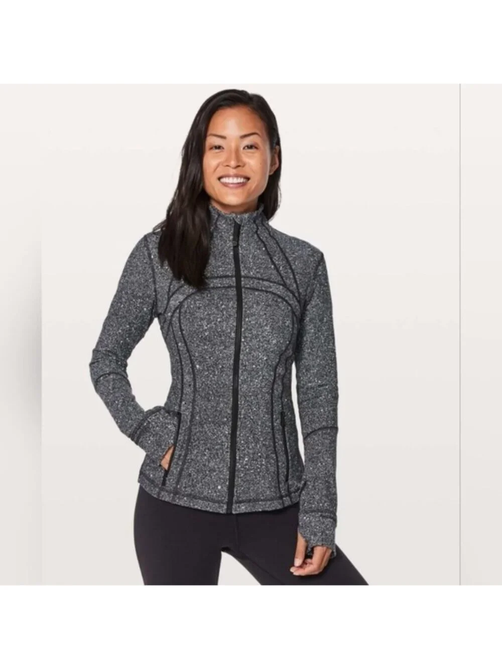 Lululemon Define Jacket Luminesce Splatter White Black